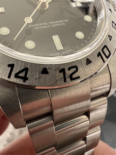 rolex explorer ii bezel replacement|watchuseek explorer 16570 bezel replacement.